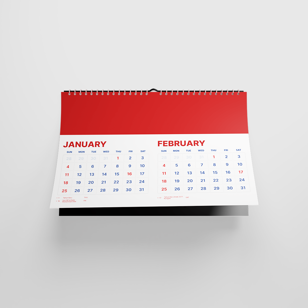 Kalender Dinding 40 x 60